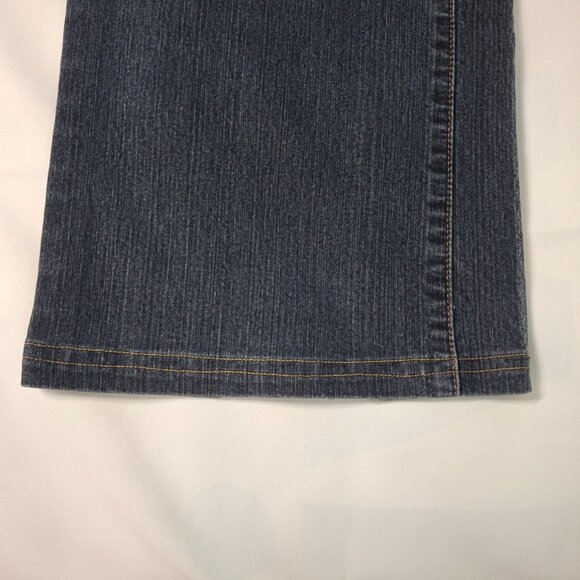 Contrast Vintage Jeans Womans Bootcut Mid Rise Size 13 Black Grey Medium Wash - Picture 7 of 16